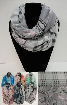 Extra-Wide Light Weight Infinity Scarf [Lg Paisley/Plaid]